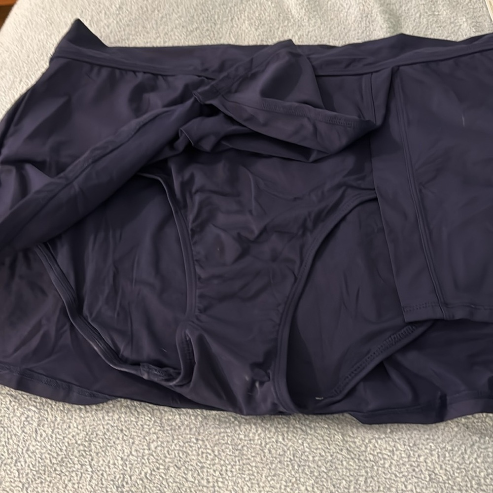 NWT Navy Anne Cole Swim Skirt 20W - Picture 5 of 10